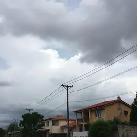 céu nublado