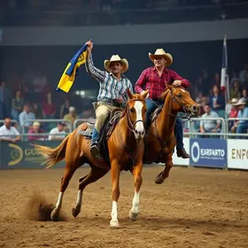 Campeões do rodeio da Expoagro 2026 em Dourados