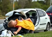 carro com bebê capota
