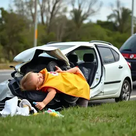carro com bebê capota