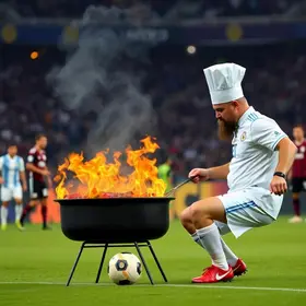 churrasqueiro semifinal Argentina